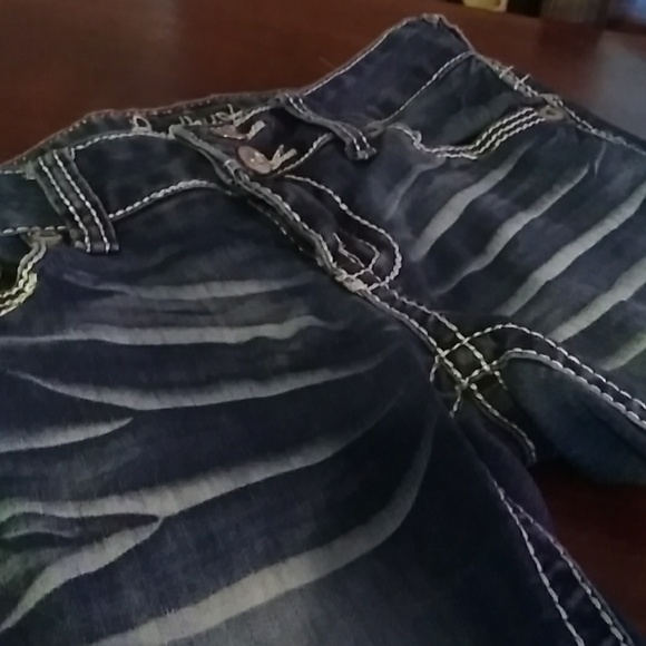 Washed out boot cut size 1 jeans - Picture 2 of 5